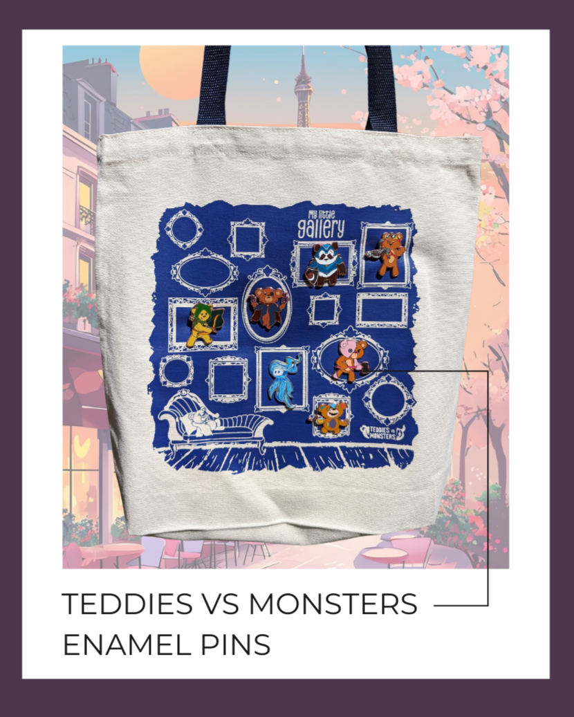 Teddies vs Monsters Enamel Pins